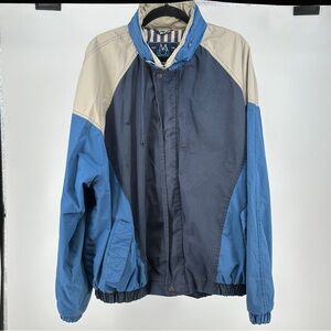 Men’s XXT Members Only Navy and Light Tan Jacket Vintage 90’s Colorblock
